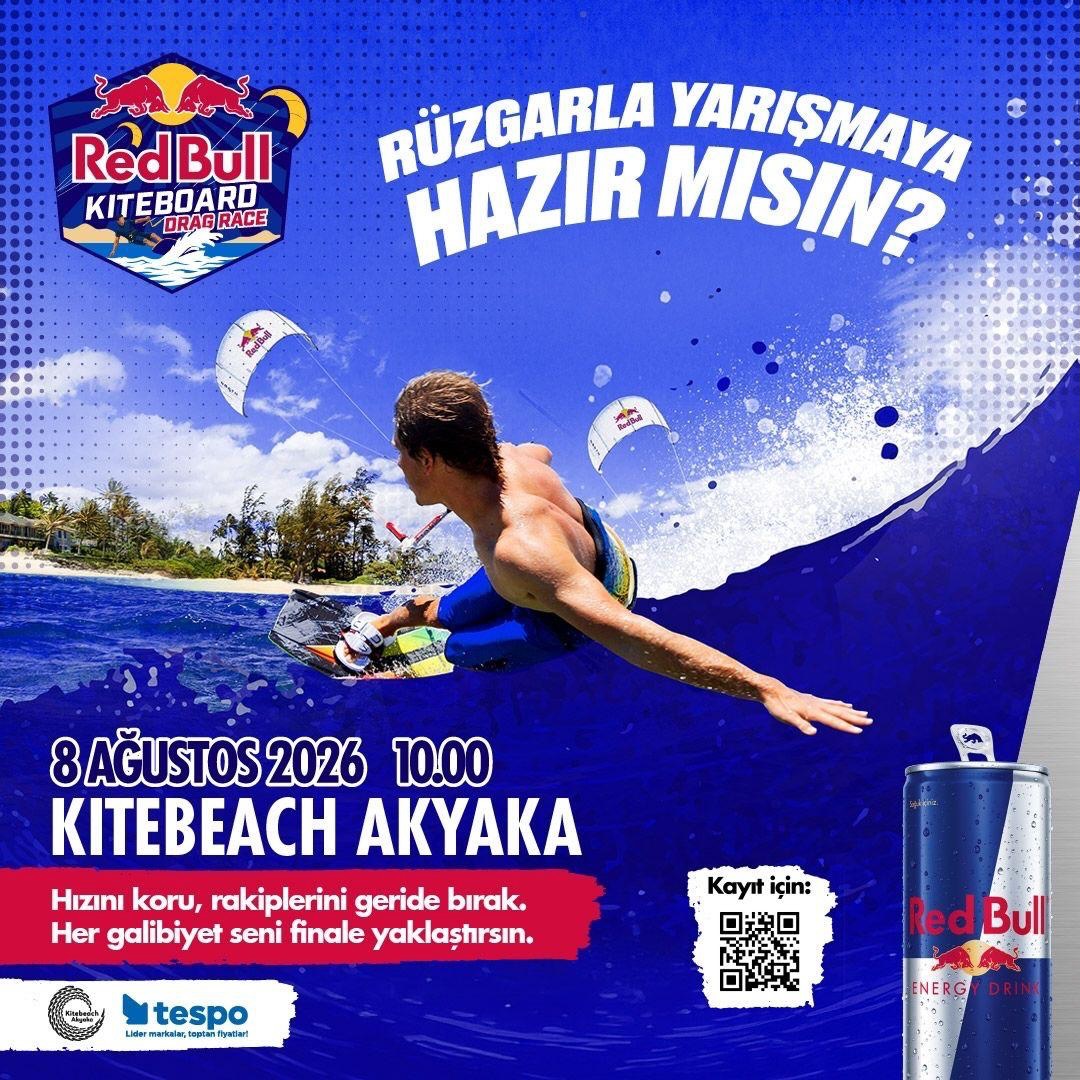 Bu hafta sonu @kitebeachakyaka da @redbulltr sponsorluğunda muhteşem bir çekişme ve eğlenceye hazır olun. Kayıt için QR kodunu okutunuz.